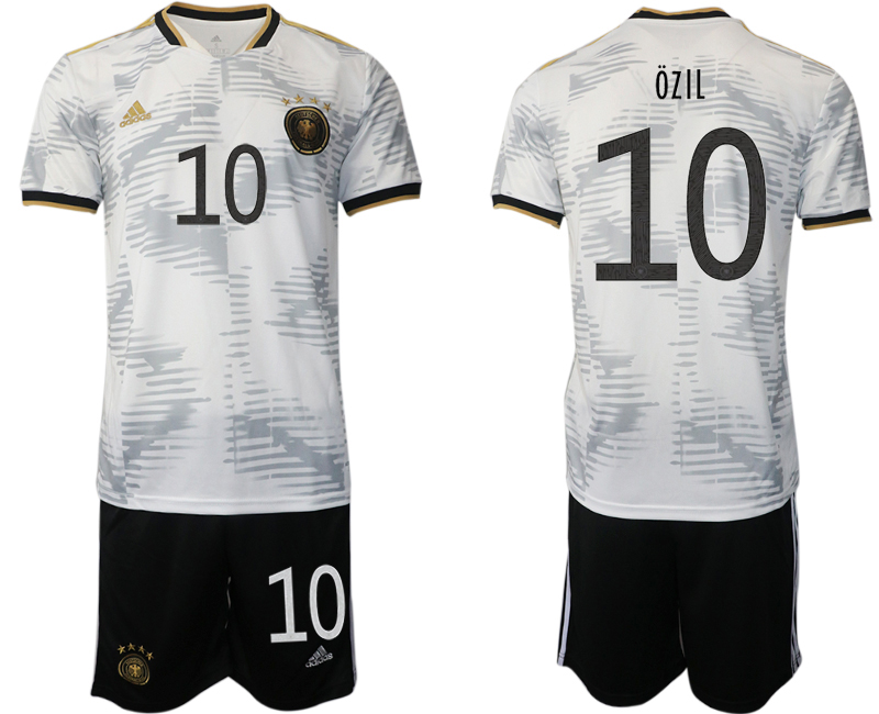Men 2022 World Cup National Team Germany home white #10 Soccer Jerseys